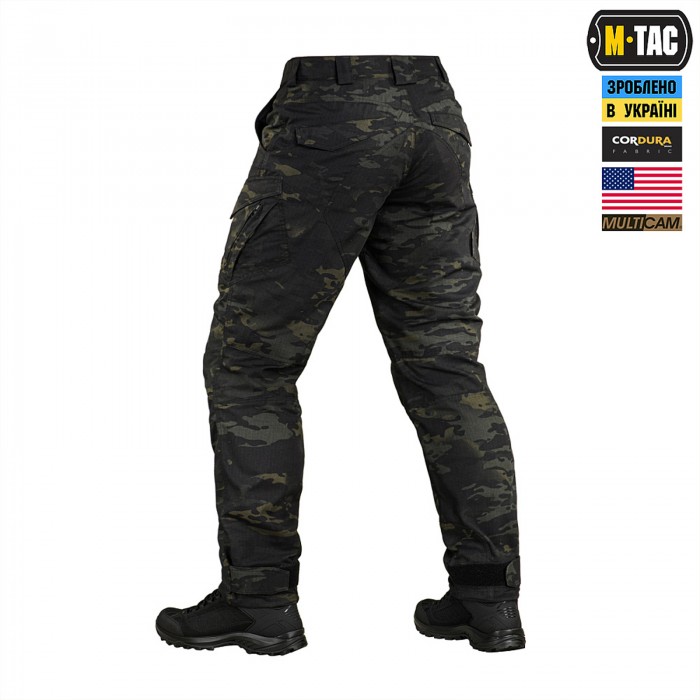 Брюки тактические демисезонные M-Tac Aggressor Elite NYCO Extreme, Black MultiCam Брюки тактические демисезонные M-Tac Aggressor Elite NYCO Extreme, Black MultiCam
