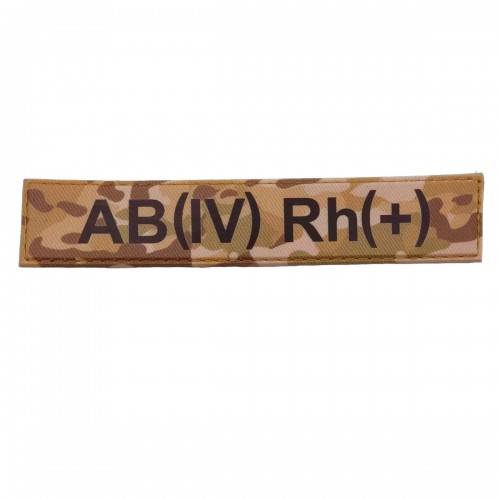Військовий шеврон група крові AB(IV) Rh(+), MultiCam