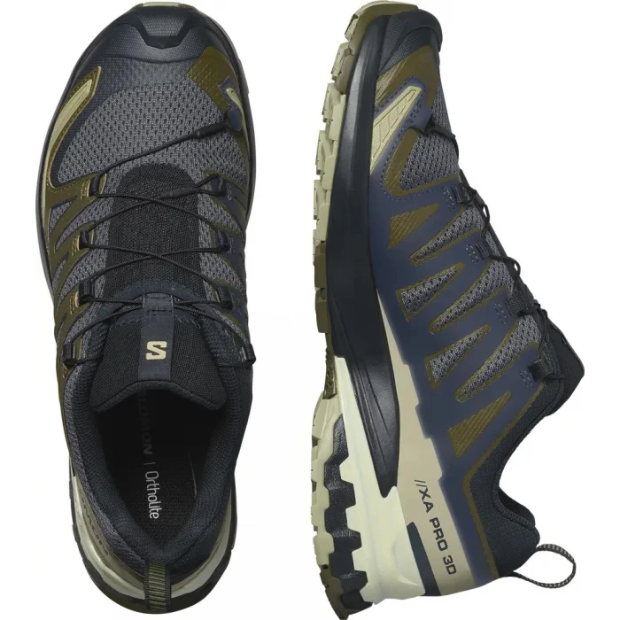 Кроссовки Salomon outdoor XA PRO 3D V9, Olive/Blue Кроссовки Salomon outdoor XA PRO 3D V9, Olive/Blue