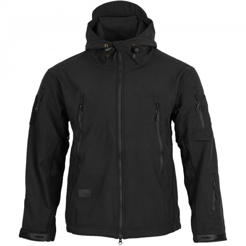 Тактическая Куртка Softshell Shark Skin Silver Knight, Black