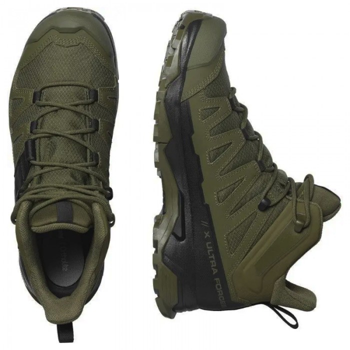 Черевики Salomon X ULTRA Forces MID Чорний-Олива Черевики Salomon X ULTRA Forces MID Чорний-Олива