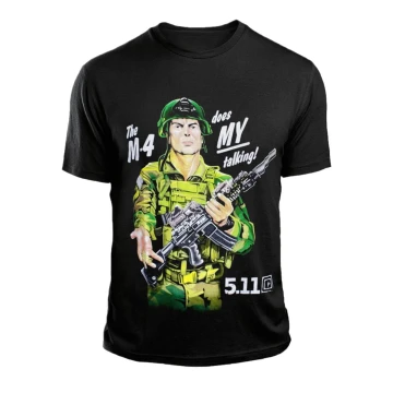Футболка с принтом 5.11 М-4 Черная, Black
