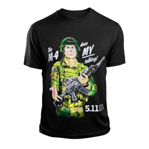 Футболка з принтом 5.11 М-4 Чорна, Black