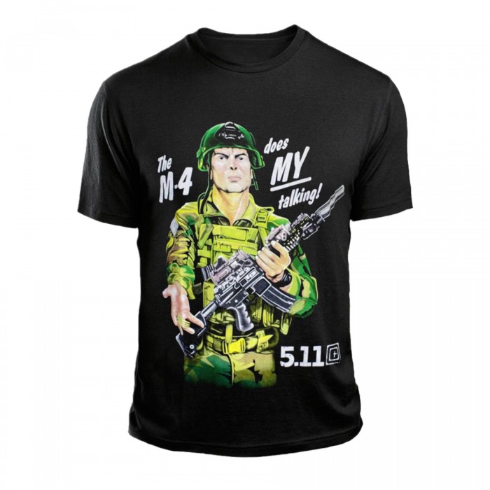 Футболка з принтом 5.11 М-4 Чорна, Black Футболка з принтом 5.11 М-4 Чорна, Black