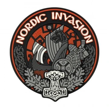M-Tac нашивка Nordic Invasion 3D PVC, Black