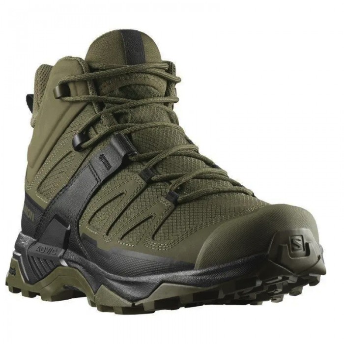Черевики Salomon X ULTRA Forces MID Чорний-Олива Черевики Salomon X ULTRA Forces MID Чорний-Олива