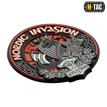 M-Tac нашивка Nordic Invasion 3D PVC, Black