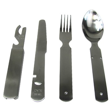 Столовый набор армейский MIL-TEC Army Eating Utensil 3-pc Нержавейка