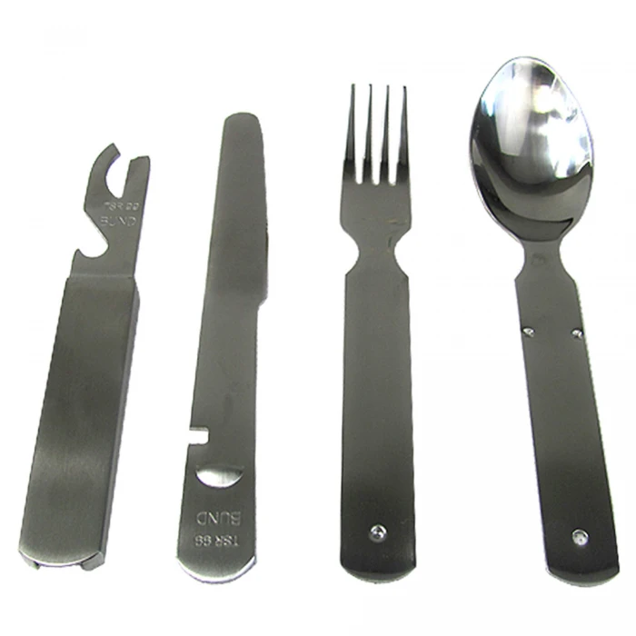 Столовый набор армейский MIL-TEC Army Eating Utensil 3-pc Нержавейка Столовый набор армейский MIL-TEC Army Eating Utensil 3-pc Нержавейка
