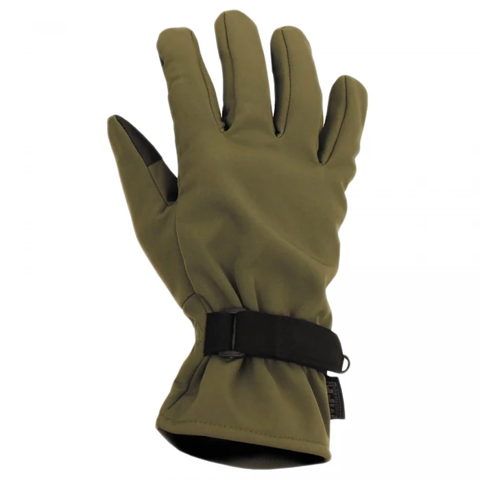 Перчатки сенсорные MFH SoftShell Оливковые Перчатки сенсорные MFH SoftShell Оливковые