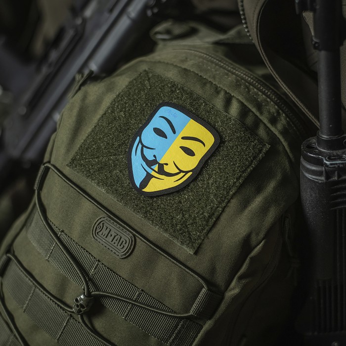 M-Tac нашивка Anonymous Black/Yellow/Blue M-Tac нашивка Anonymous Black/Yellow/Blue