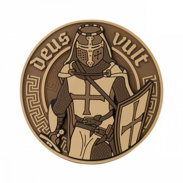 M-Tac нашивка Deus Vult 3D PVC Coyote
