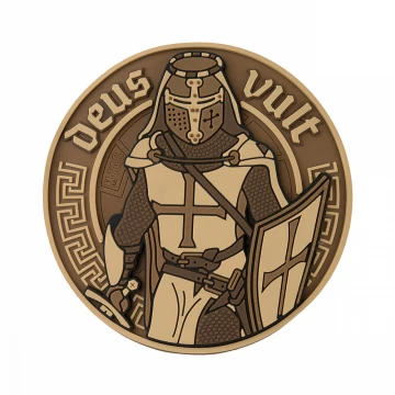 M-Tac нашивка Deus Vult 3D PVC Coyote