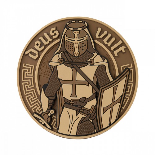 M-Tac нашивка Deus Vult 3D PVC Coyote