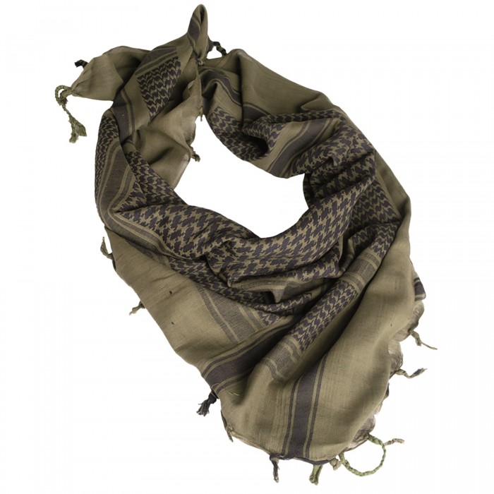 Шарф арафатка (Шемаг) SHEMAGH SCARF 110X110CM KHAKI/BLACK Олива/Черный Шарф арафатка (Шемаг) SHEMAGH SCARF 110X110CM KHAKI/BLACK Олива/Черный