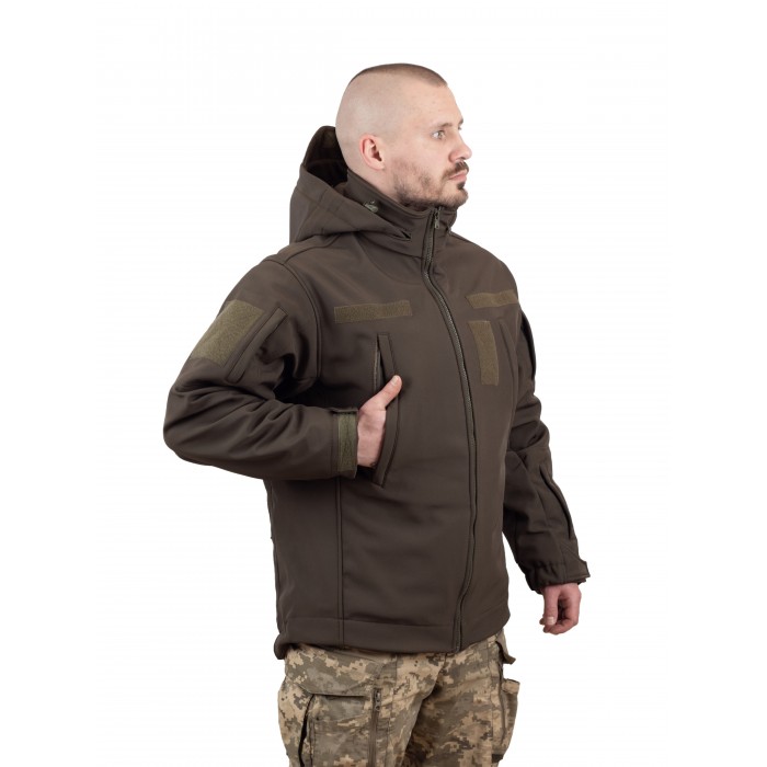 Куртка Vik-Tailor с флисовой кофтой Softshell, Dark olive Куртка Vik-Tailor с флисовой кофтой Softshell, Dark olive