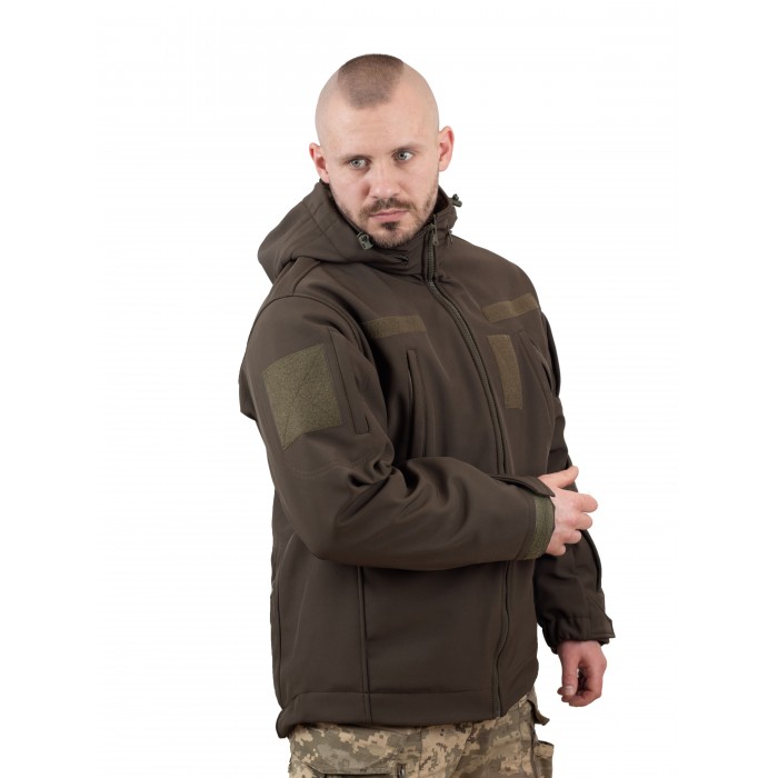 Куртка Vik-Tailor с флисовой кофтой Softshell, Dark olive Куртка Vik-Tailor с флисовой кофтой Softshell, Dark olive
