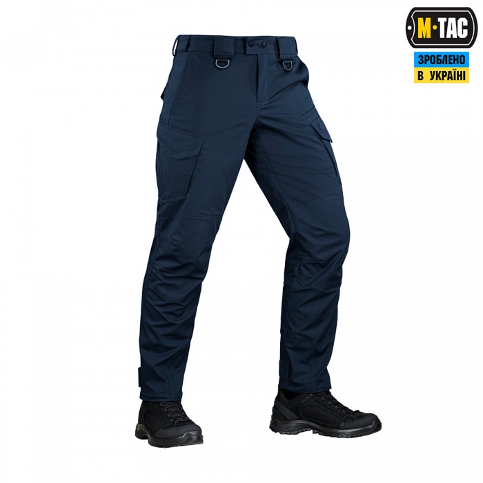 Штани тактичні демісезонні M-Tac Aggressor Gen II Flex Rip-Stop, Navy Blue Штани тактичні демісезонні M-Tac Aggressor Gen II Flex Rip-Stop, Navy Blue