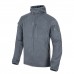 Кофта флісова Helikon-Tex Alpha Hoodie Jacket Grid Fleece Shadow Grey, Сірий