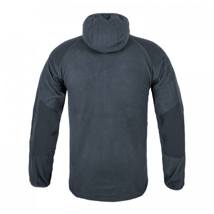 Кофта флісова Helikon-Tex Alpha Hoodie Jacket Grid Fleece Shadow Grey, Сірий Кофта флісова Helikon-Tex Alpha Hoodie Jacket Grid Fleece Shadow Grey, Сірий