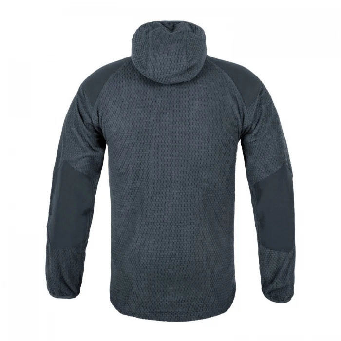 Кофта флисовая Helikon-Tex Alpha Hoodie Jacket Grid Fleece Shadow Grey, Серый Кофта флисовая Helikon-Tex Alpha Hoodie Jacket Grid Fleece Shadow Grey, Серый