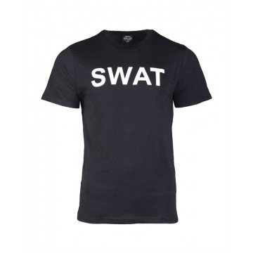 Футболка Mil-Tec з принтом "SWAT" Чорна, Black, XXL