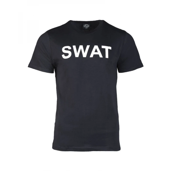 Футболка Mil-Tec з принтом "SWAT" Чорна, Black, XXL Футболка Mil-Tec з принтом "SWAT" Чорна, Black, XXL