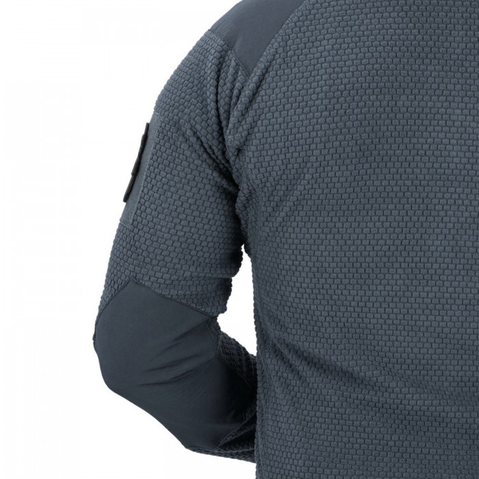 Кофта флісова Helikon-Tex Alpha Hoodie Jacket Grid Fleece Shadow Grey, Сірий Кофта флісова Helikon-Tex Alpha Hoodie Jacket Grid Fleece Shadow Grey, Сірий