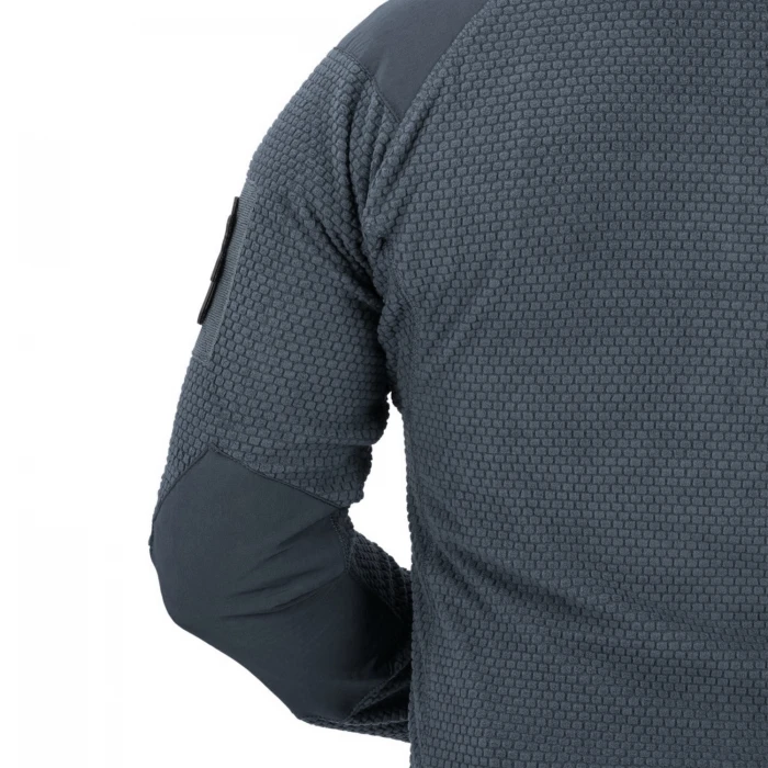 Кофта флисовая Helikon-Tex Alpha Hoodie Jacket Grid Fleece Shadow Grey, Серый Кофта флисовая Helikon-Tex Alpha Hoodie Jacket Grid Fleece Shadow Grey, Серый