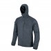 Кофта флісова Helikon-Tex Alpha Hoodie Jacket Grid Fleece Shadow Grey, Сірий