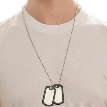 Цепочка для жетонов MIL-TEC Dog Tag Chain 60 см Серебристая