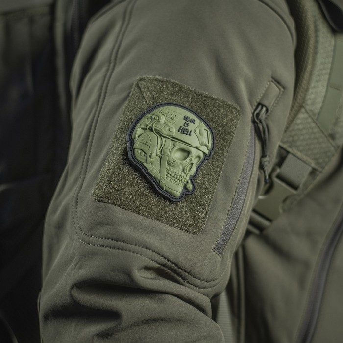 M-Tac нашивка War is Hell 3D PVC Olive M-Tac нашивка War is Hell 3D PVC Olive