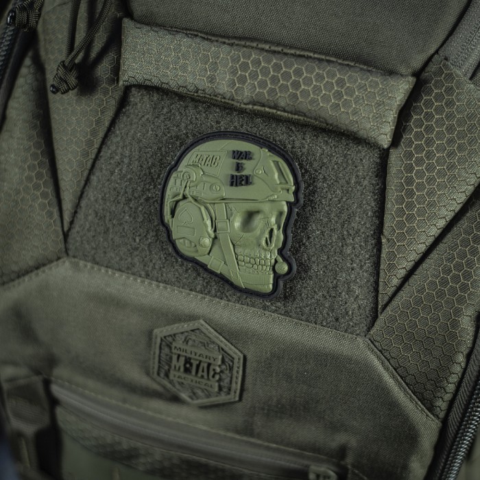 M-Tac нашивка War is Hell 3D PVC Olive M-Tac нашивка War is Hell 3D PVC Olive