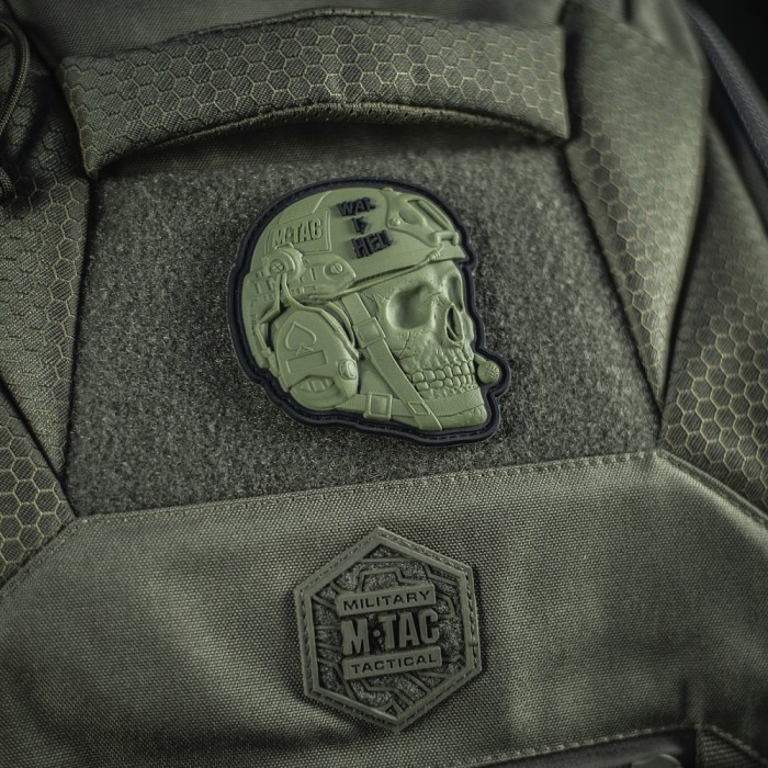 M-Tac нашивка War is Hell 3D PVC Olive M-Tac нашивка War is Hell 3D PVC Olive