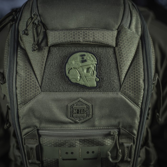 M-Tac нашивка War is Hell 3D PVC Olive M-Tac нашивка War is Hell 3D PVC Olive