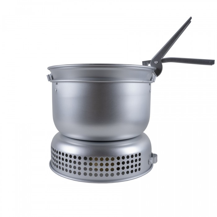 Набір посуду туристичний MIL-TEC Cook Set з пальником Сріблястий Набір посуду туристичний MIL-TEC Cook Set з пальником Сріблястий