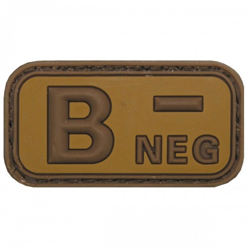 Нашивка група крові B(III) Rh- Coyote