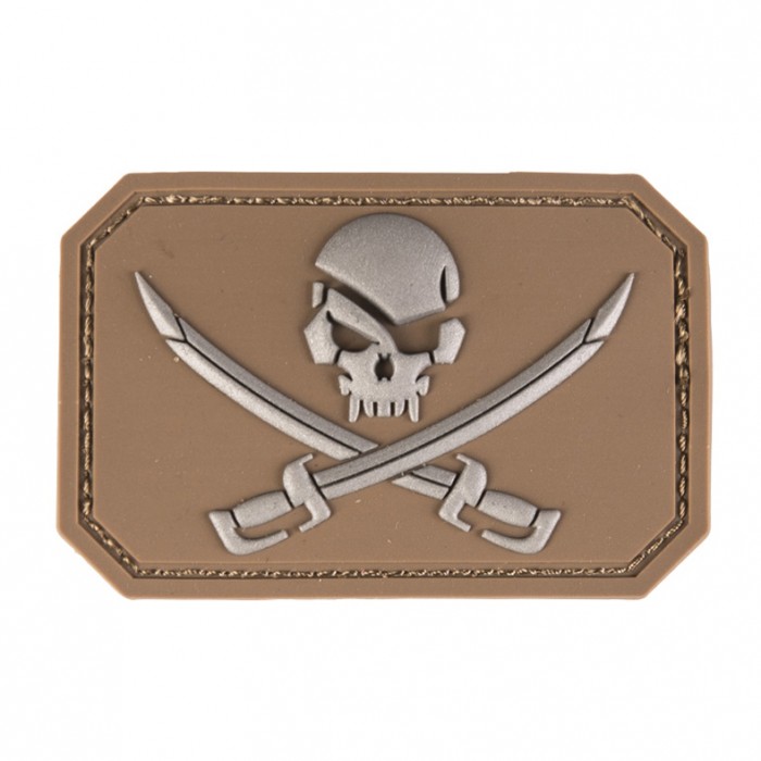 Шеврон MIL-TEC «Skull with Swords» PVC Coyote Шеврон MIL-TEC «Skull with Swords» PVC Coyote