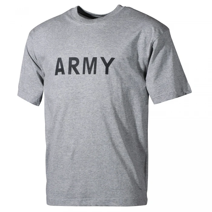 Футболка хлопковая MFH «Army» Серая, Серый Футболка хлопковая MFH «Army» Серая, Серый