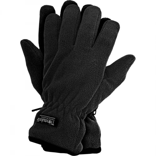 Перчатки зимние флисовые Reis Thinsulate Черные, Black, XL