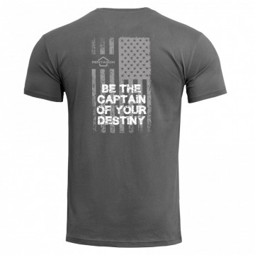 Футболка Pentagon Ageron «American Flag» Wolf Grey