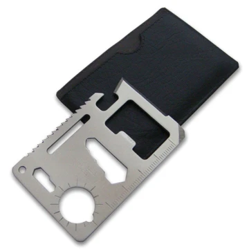 Карта-мультитул Survival Tool Card with Pouch Срібляста