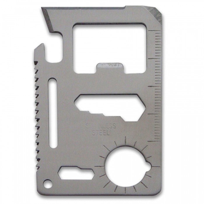 Карта-мультитул Survival Tool Card with Pouch Срібляста Карта-мультитул Survival Tool Card with Pouch Срібляста