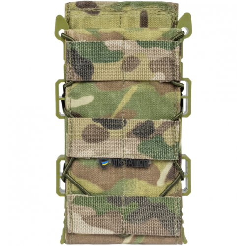Подсумок для 1-го магазина АК с жесткими вставками., Multicam