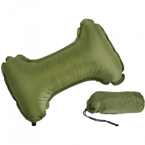 Подушка самонадувна Self-inflatable Neck Rest OD Оливкова