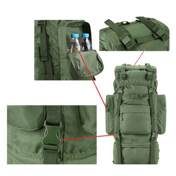 Рюкзак полевой с рамой 75L Olive Рюкзак полевой с рамой 75L Olive