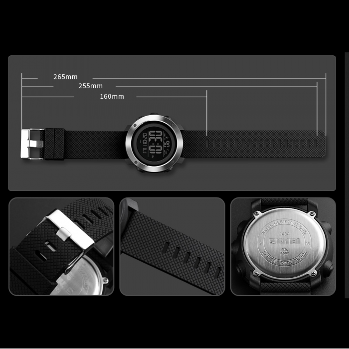 Годинник тактичний Skmei 1434 Black Годинник тактичний Skmei 1434 Black