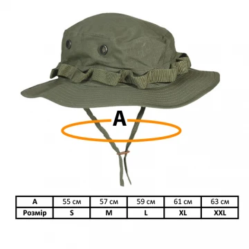 Панама тактична MIL-TEC US GI Boonie Hat Olive