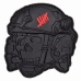 R3ICH нашивка Operator Skull 3D Black