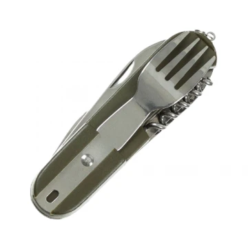 Карманный столовый набор Pocket Knife, fork and spoon OD green